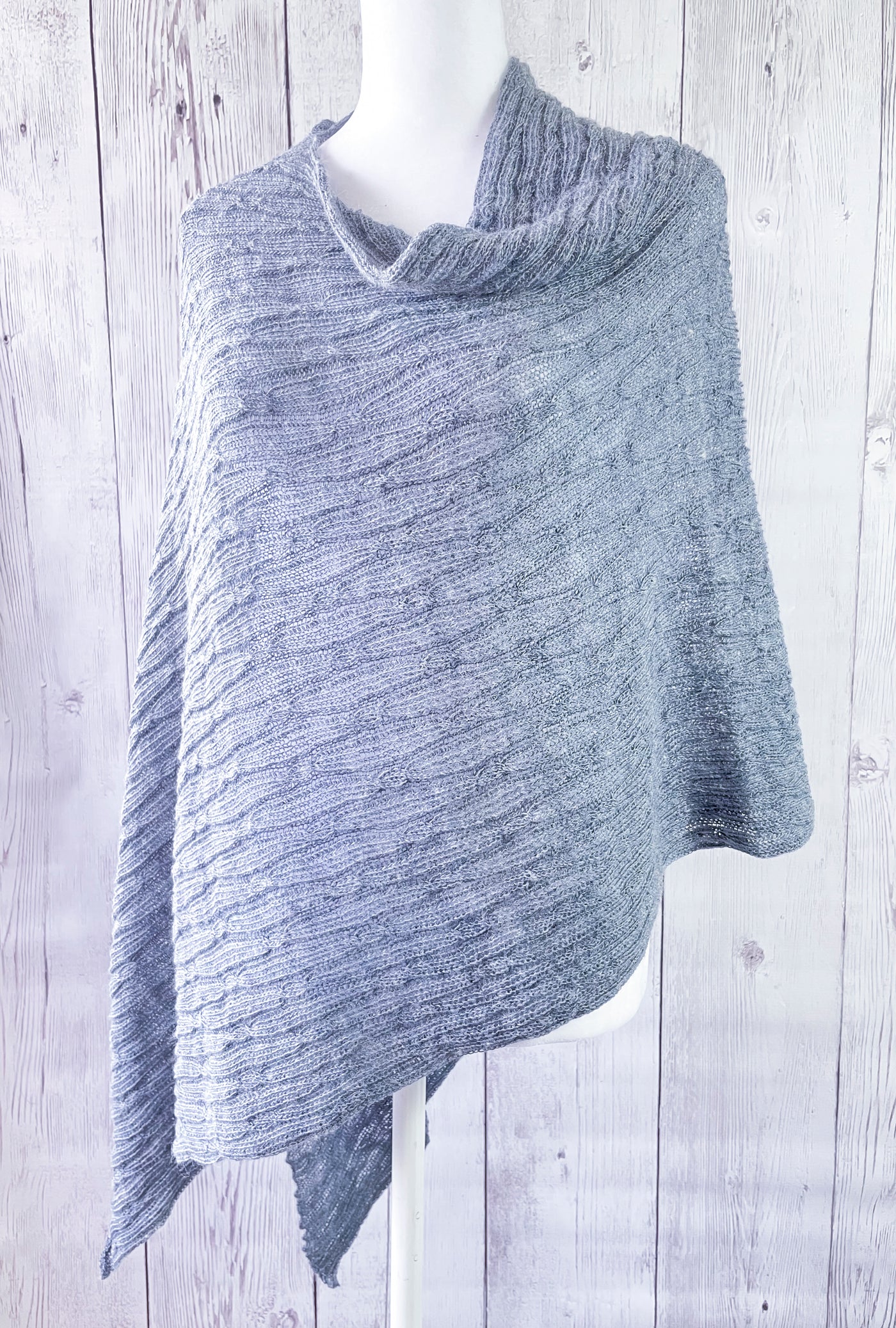 Delicate Cables Poncho