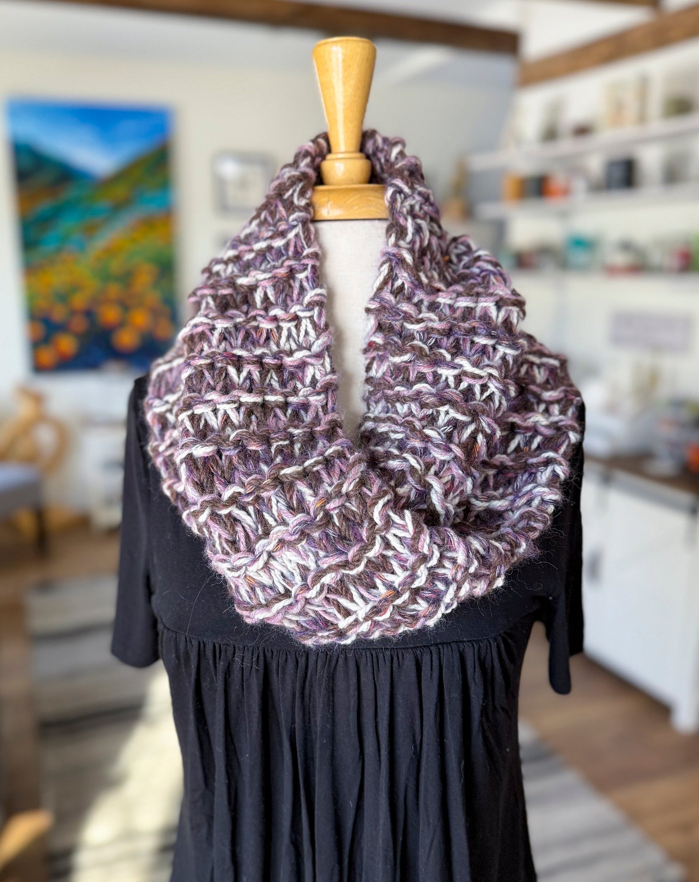 Berries & Cream Infinity Cowl