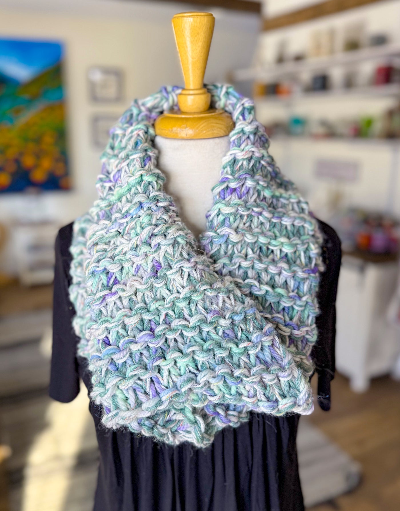 Sage & Lavender Infinity Cowl