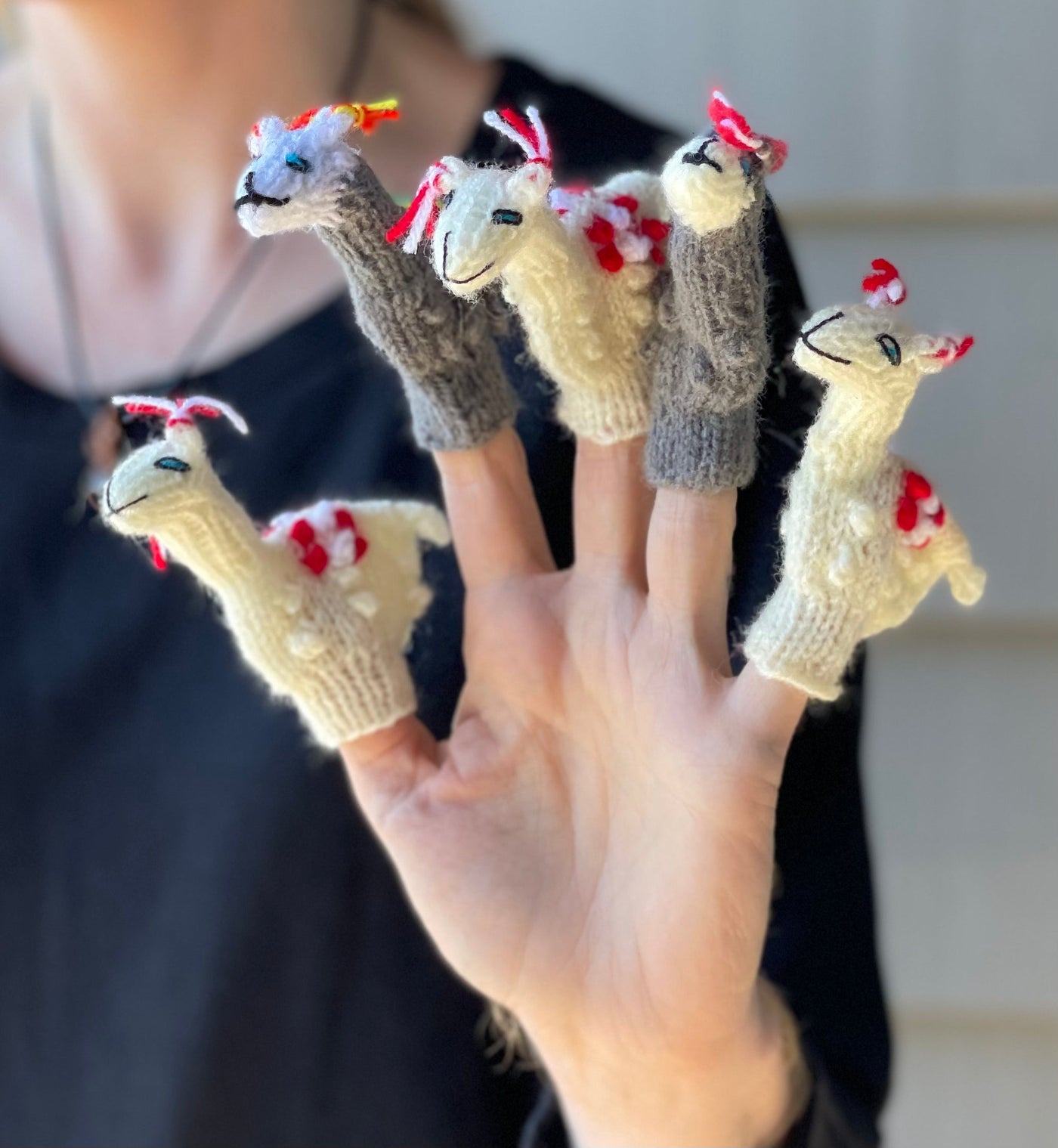 Alpaca Finger Puppets